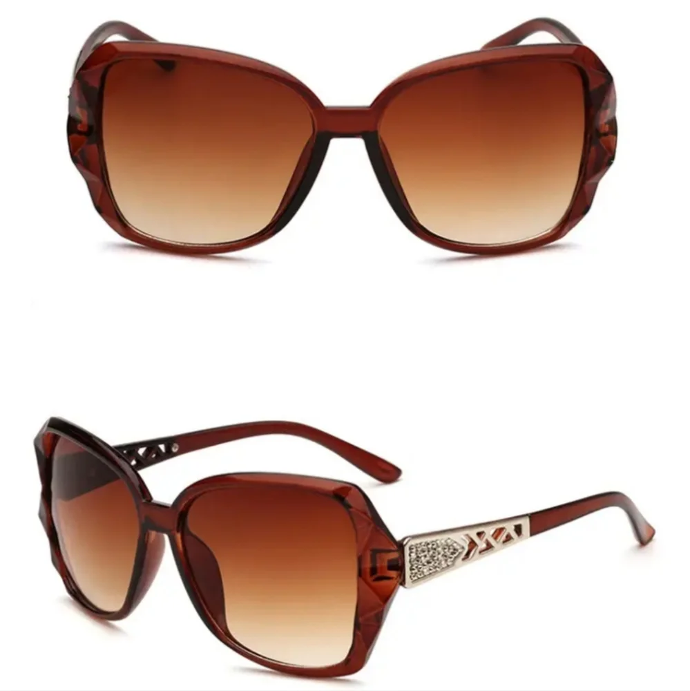 Luxury Protection:Vintage Oversized Square Sunglasses for Women's Stylish Design